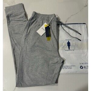 NEW Sevego Men's Lightweight Cotton Joggers with Zipper Pockets Size M 34”